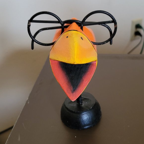 Wooden Duck Bill Eye Glass Holder Display Unique Different Cute Decorative - Picture 7 of 7